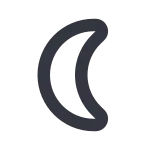 Moon SVG Icon